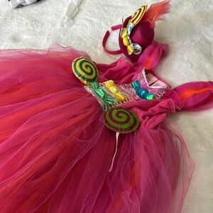 Candy girl tutu dress with hat headband